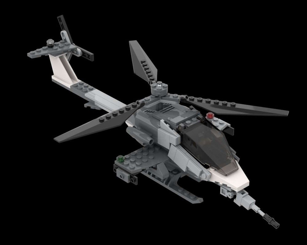 Lego AH-1B Striker Attack Helicopter (Blizzard Fury Skin / Camo)