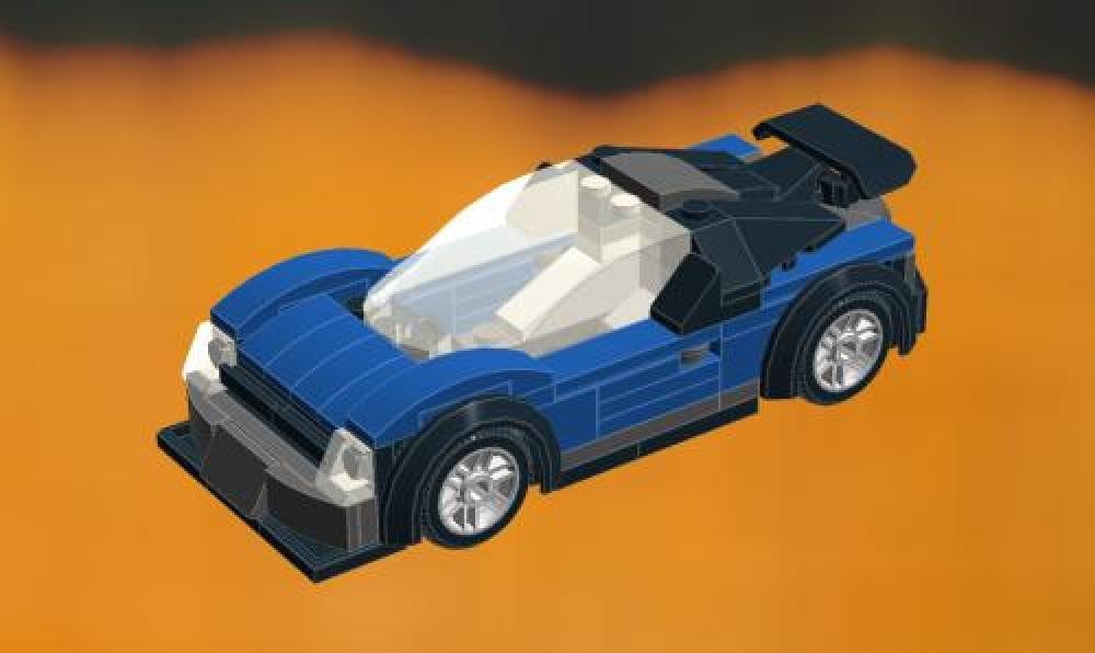 Lego #speedchampions blue GT sportscar