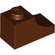Lego Brick Curved 2 x 1 with Inverted Cutout