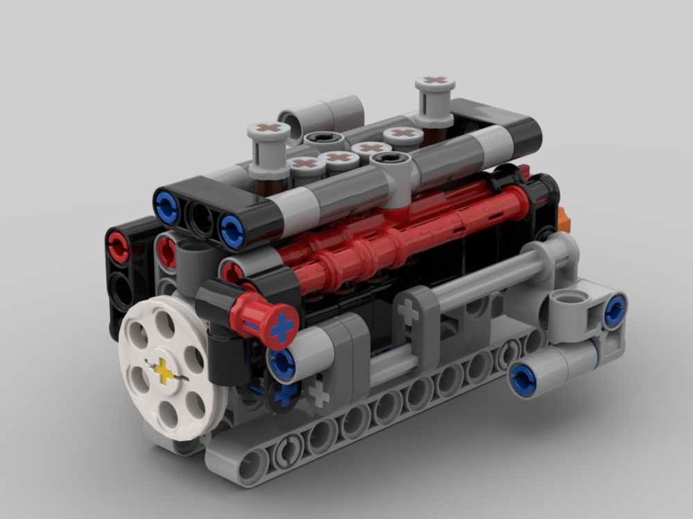 Lego 42093 and 42103 Combined Model: Mack M10 I6 Engine