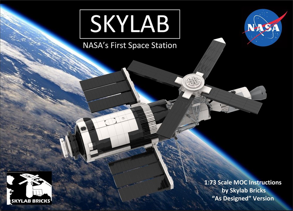 Lego 1:75 Scale Skylab Orbital Workshop "As Designed" Version