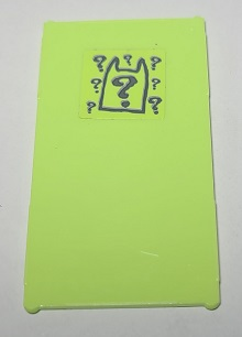 Lego Glass for Window 1 x 4 x 6 with Batman Cowl Outline and Riddler Question Marks and Tally Marks on Opposite Side Pattern (Stickers) - Set 70912