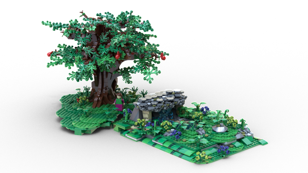 Lego Big old apple tree and spring