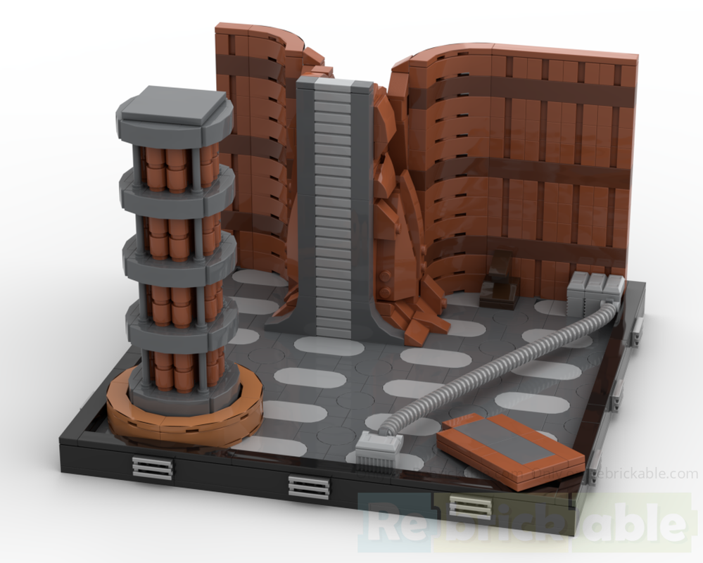 Lego Duel on Geonosis diorama