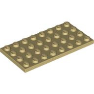 Lego Plate 4 x 8 / Tan