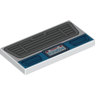 Lego Tile 2 x 4 with Radiator Grill, License Plate '83N604' Print