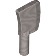 Lego Equipment Cleaver, no Holes / Flat Silver