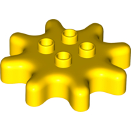 Lego Duplo Gear 4 x 4 - 8 Tooth / Yellow