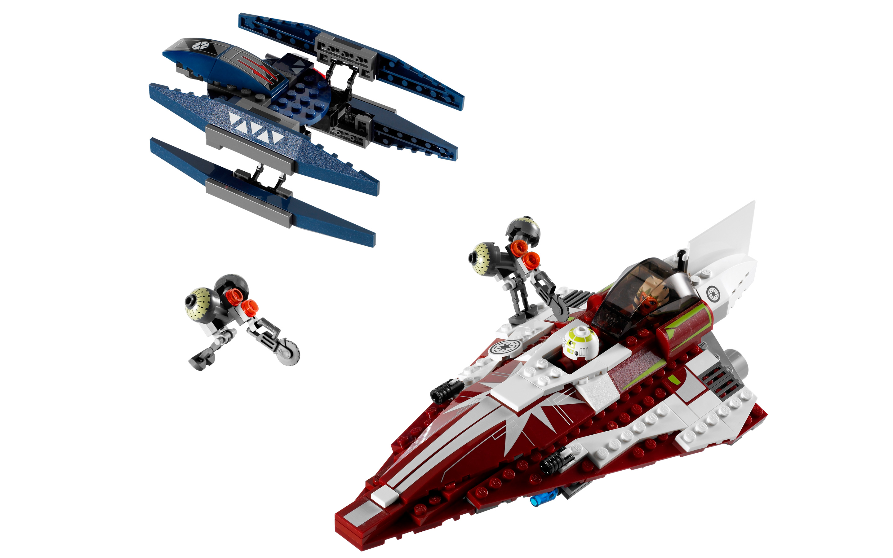 Lego Ahsoka's Starfighter and Vulture Droid