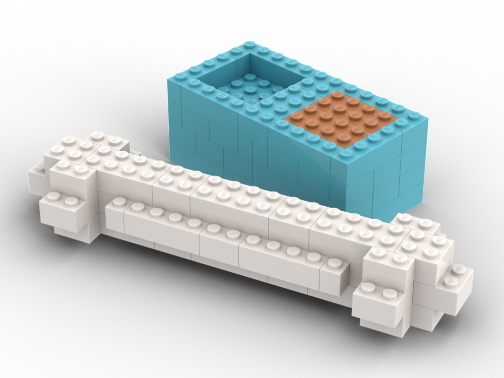 Lego Dog Bone and Bowl