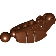 Lego Large Figure Skeletal, Limb, Plated with 2 Ball Joints (Piraka) / Reddish Brown