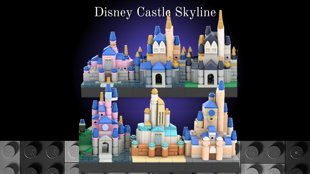 Lego Dísney Castle Skyline