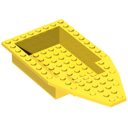 Lego Boat Deck 8 x 16 x 3 / Yellow