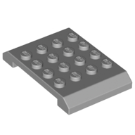 Lego Brick Sloped 4 x 6 x 2/3 Double / Light Bluish Gray