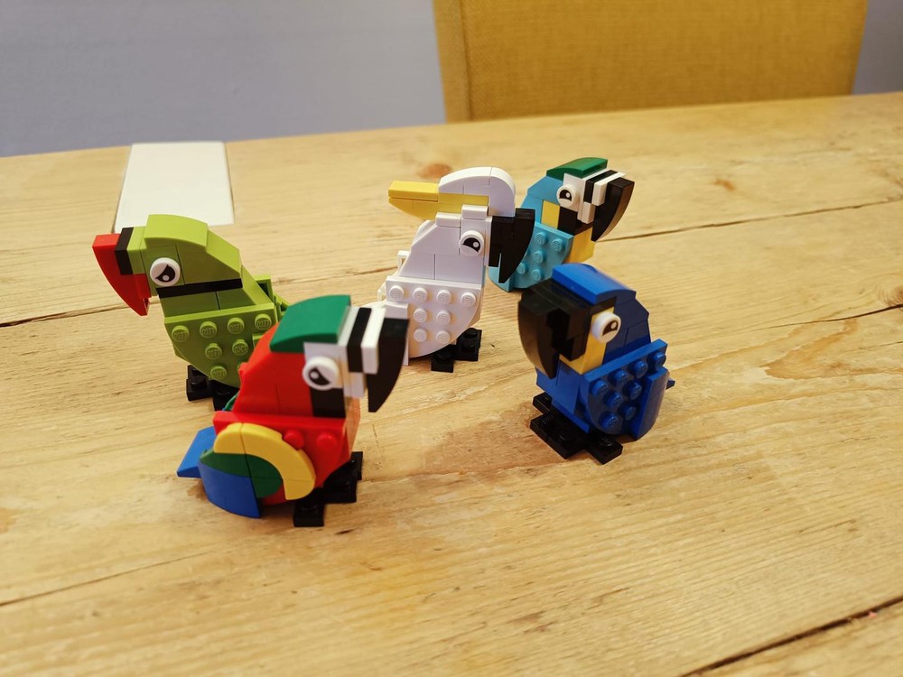 Lego Ara parade, small size parrots