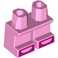 Lego Legs Short with Magenta Open Toe Shoes Print