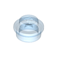 Lego Plate Round 1 x 1 with Solid Stud / Trans-Medium Blue