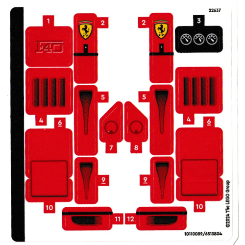 Lego Sticker Sheet for Set 76394-1