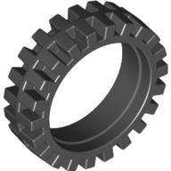 Lego Tyre Offset Tread with Center Band 23 x 7 / Black