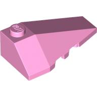 Lego Brick Wedged, Sloped 4 x 2 Triple Right / Bright Pink