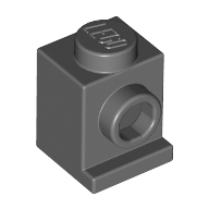 Lego Brick Special 1 x 1 with Headlight / Dark Bluish Gray