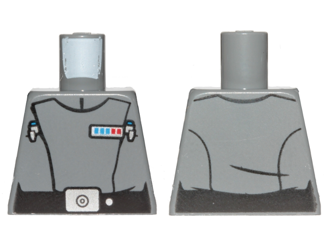 Lego Torso SW Imperial Officer 15 (Captain) Pattern / Dark Bluish Gray