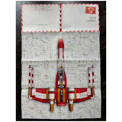 Lego Poster, Yuletide Squadron Xmas-Wing Starfighter / [No Color/Any Color]