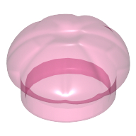 Lego Hat, Chef / Baker / Trans-Dark Pink
