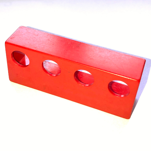 Lego Duplo Railing with Circle Openings / Red