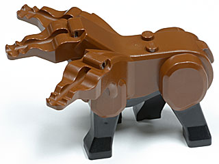 Lego Dog Body with Black Legs (from Three-Headed Dog)