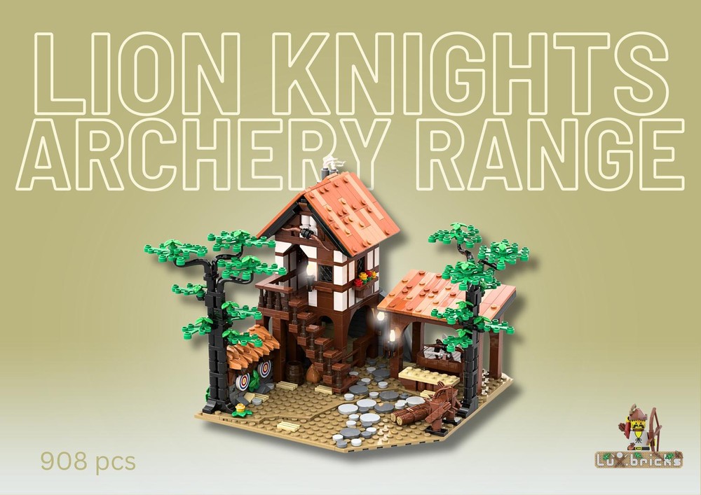 Lego Lion Knights' Archery Range (fitting to 10305)