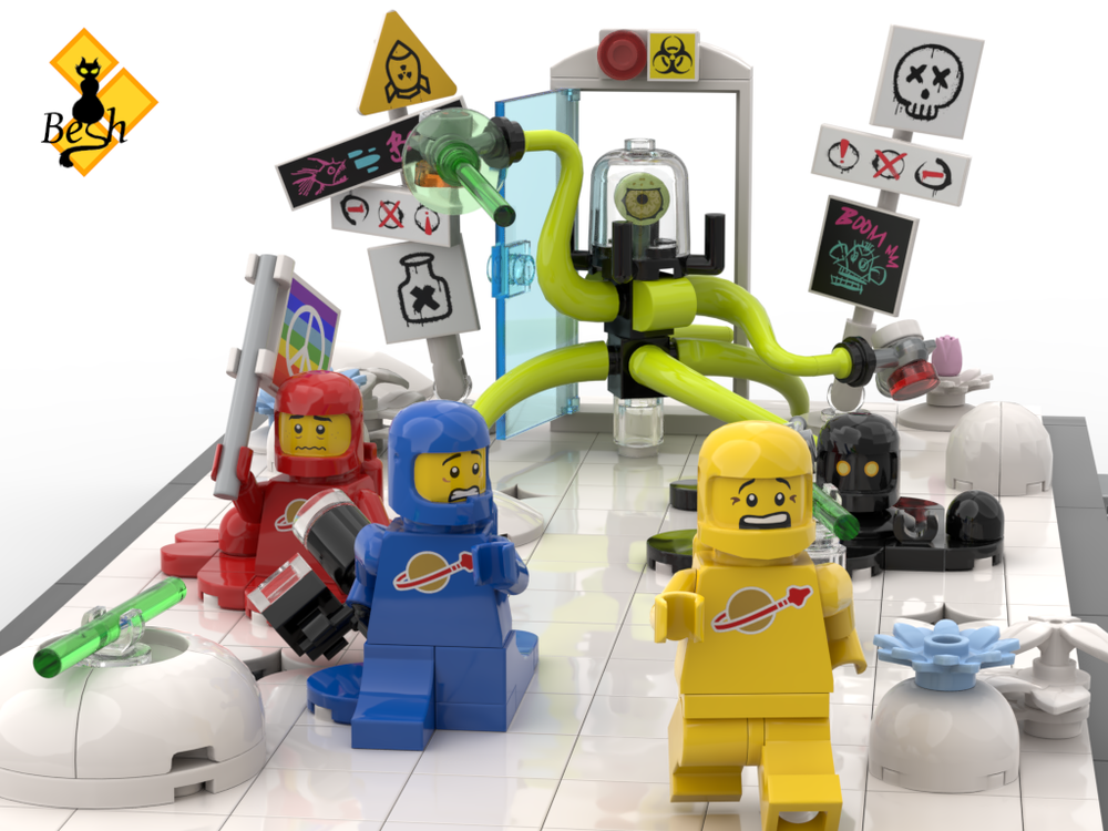 Lego Don't open that door - A melty diorama