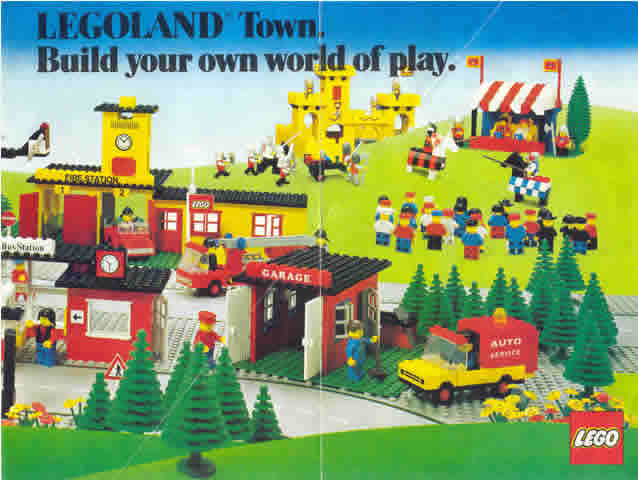 Lego 1979 Large UK - LEGOLAND Town. Build your own world of play. (99549 A-UK)