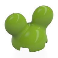 Lego Brick Round, 2 x 2 x 2 with Mickey Mouse Ears / Lime