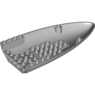 Lego Aircraft Fuselage Curved Forward 8 x 16 Bottom / Light Bluish Gray