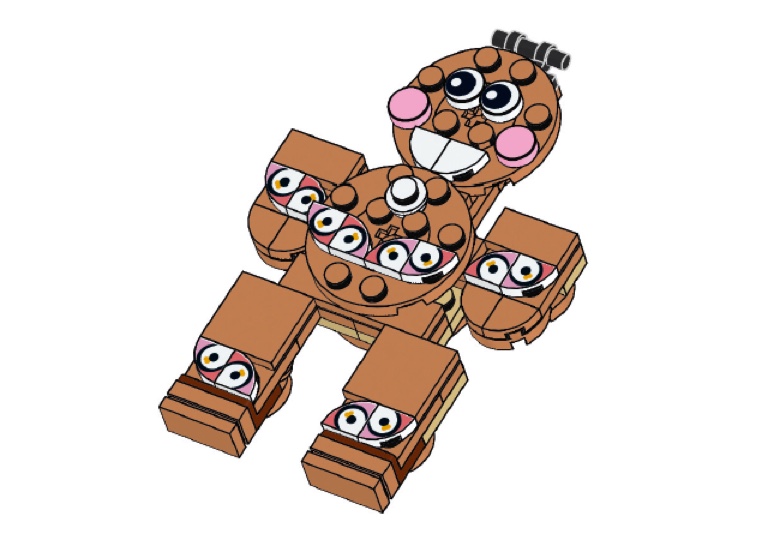 Lego Gingerbread Man Ornament