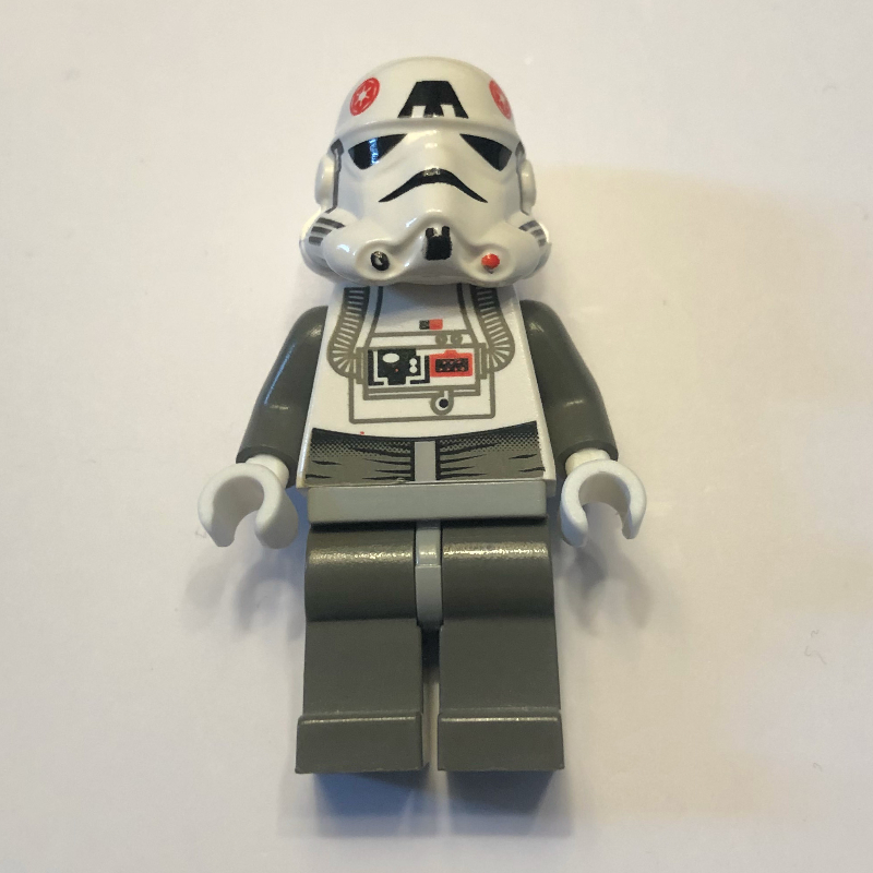 Lego AT-AT Driver, White Uniform, Plain Yellow Head