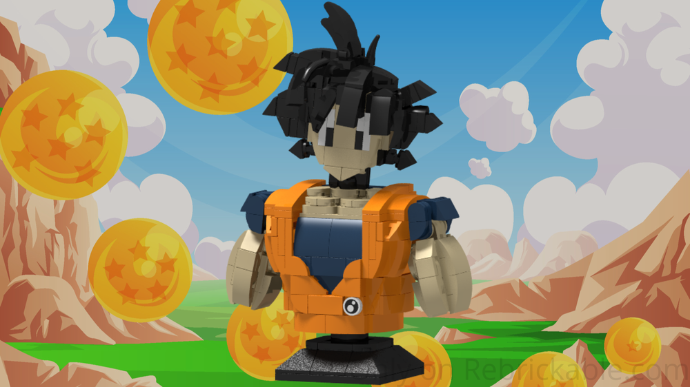 Lego Son Goku Head Stand