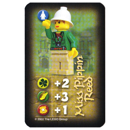 Lego Trading Card, Orient, Heroes - Miss Pippin Reed (India) / [No Color/Any Color]