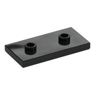 Lego Plate Special 2 x 4 with Groove and Two Center Studs (Jumper) / Black