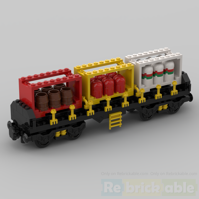 Lego Container train car with 4 axle