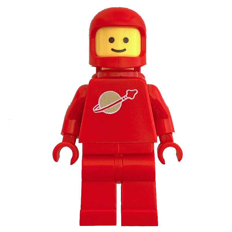 Lego Classic Spaceman, Red with Airtanks (3842a Helmet)