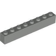Lego Brick 1 x 8 / Light Gray