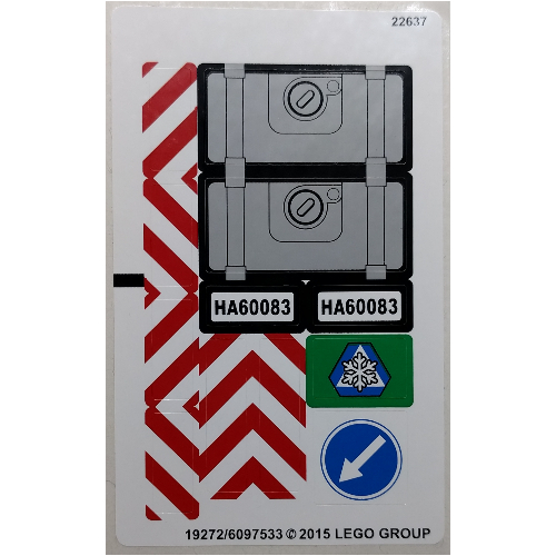 Lego Sticker Sheet for Set 60083-1