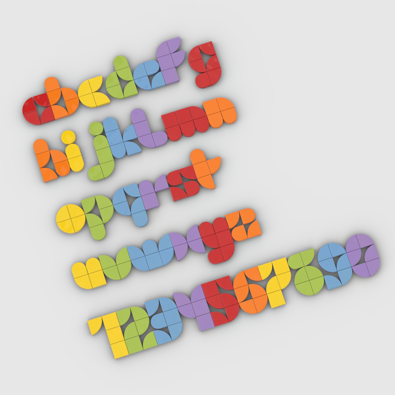 Lego Letters & Numbers in 2x3