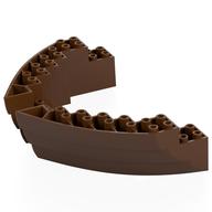 Lego Boat Hull Section, Brick 16 x 10 x 3 / Reddish Brown