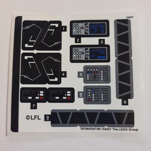 Lego Sticker Sheet for Set 75315-1 / [No Color/Any Color]
