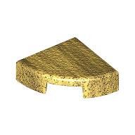 Lego Tile Round 1 x 1 Quarter / Pearl Gold