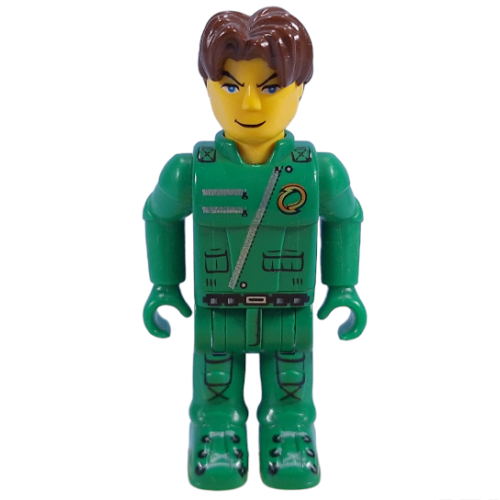 Lego Juniors Midifig, Jack Stone - Green Jacket / Green