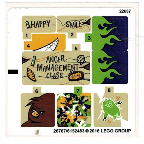 Lego Sticker Sheet for Set 75823-1